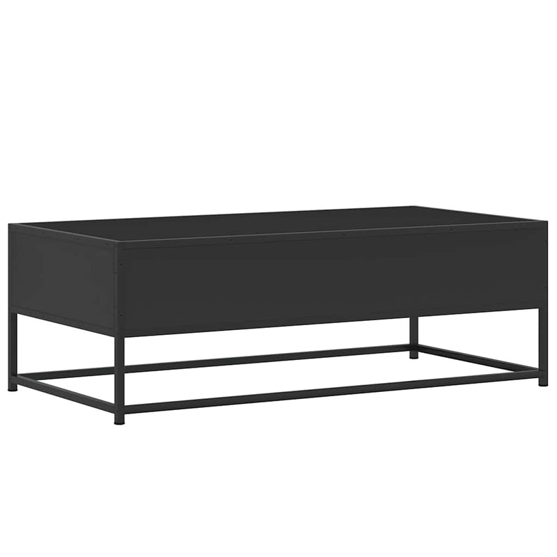 Couchtisch Schwarz 100x50x35 cm Holzwerkstoff und Metall