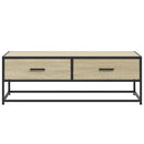 Couchtisch Sonoma-Eiche 100X50X35 Cm Holzwerkstoff Und Metall