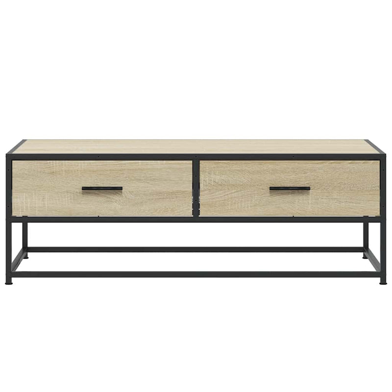 Couchtisch Sonoma-Eiche 100x50x35 cm Holzwerkstoff und Metall