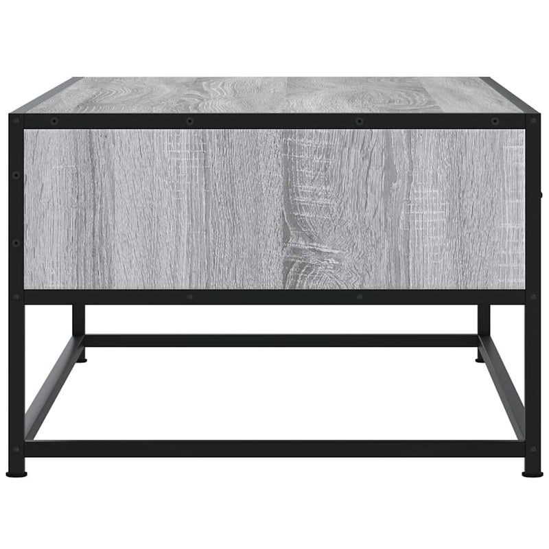 Couchtisch Grau Sonoma 100x50x35 cm Holzwerkstoff und Metall