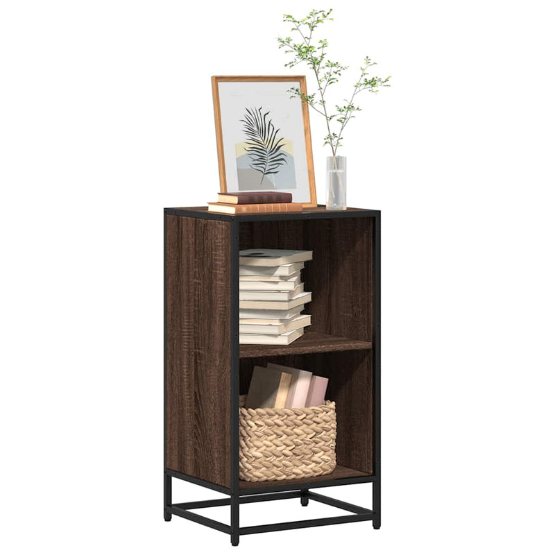 Bücherregal Braun Eichen-Optik 40x35x76 cm Holzwerkstoff