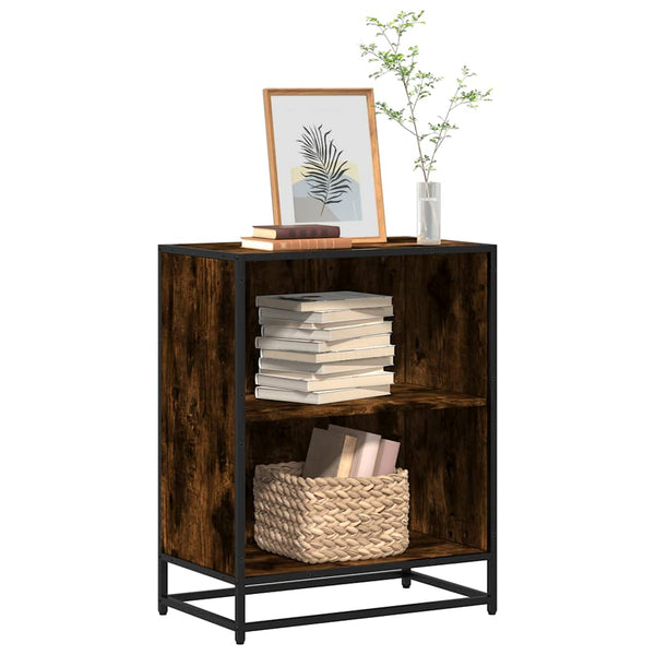 Bücherregal Räuchereiche 60x35x76 cm Holzwerkstoff