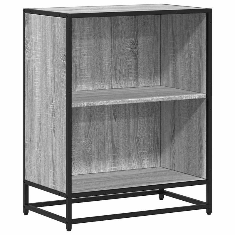 Bücherregal Grau Sonoma 60x35x76 cm Holzwerkstoff