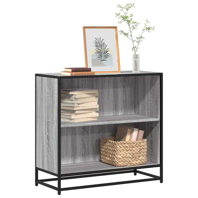 Bücherschrank Grau Sonoma 80,5x35x76 cm Holzwerkstoff