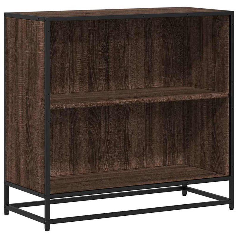 Bücherschrank Braun Eichen-Optik 80,5x35x76 cm Holzwerkstoff