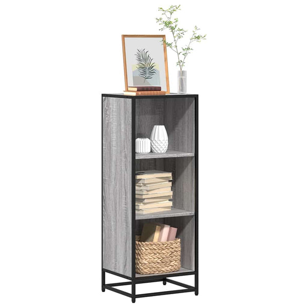 Bücherregal Grau Sonoma 40x35x107,5 cm Holzwerkstoff