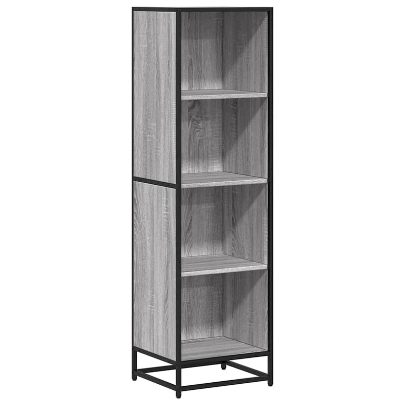 Bücherregal Grau Sonoma 40x35x139 cm Holzwerkstoff