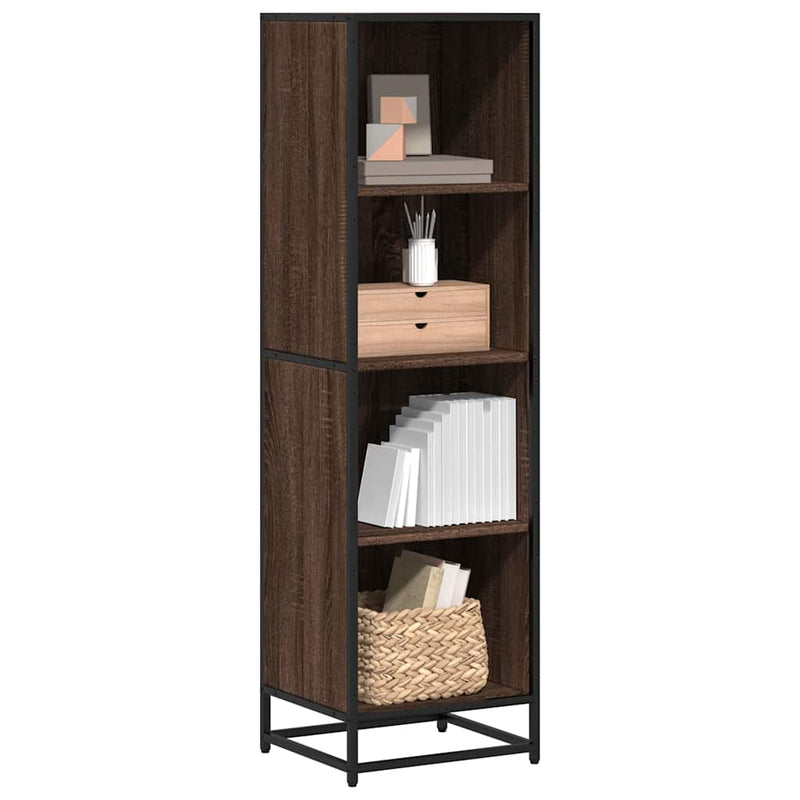 Bücherregal Braun Eichen-Optik 40x35x139 cm Holzwerkstoff