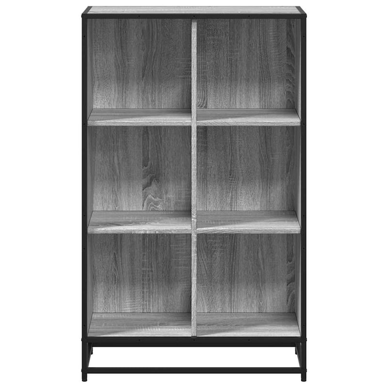 Bücherregal Grau Sonoma 65,5x33x107,5 cm Holzwerkstoff