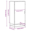 Schuhregal 48X38X97,5 Cm Holzwerkstoff