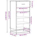 Schuhregal 48X38X97,5 Cm Holzwerkstoff