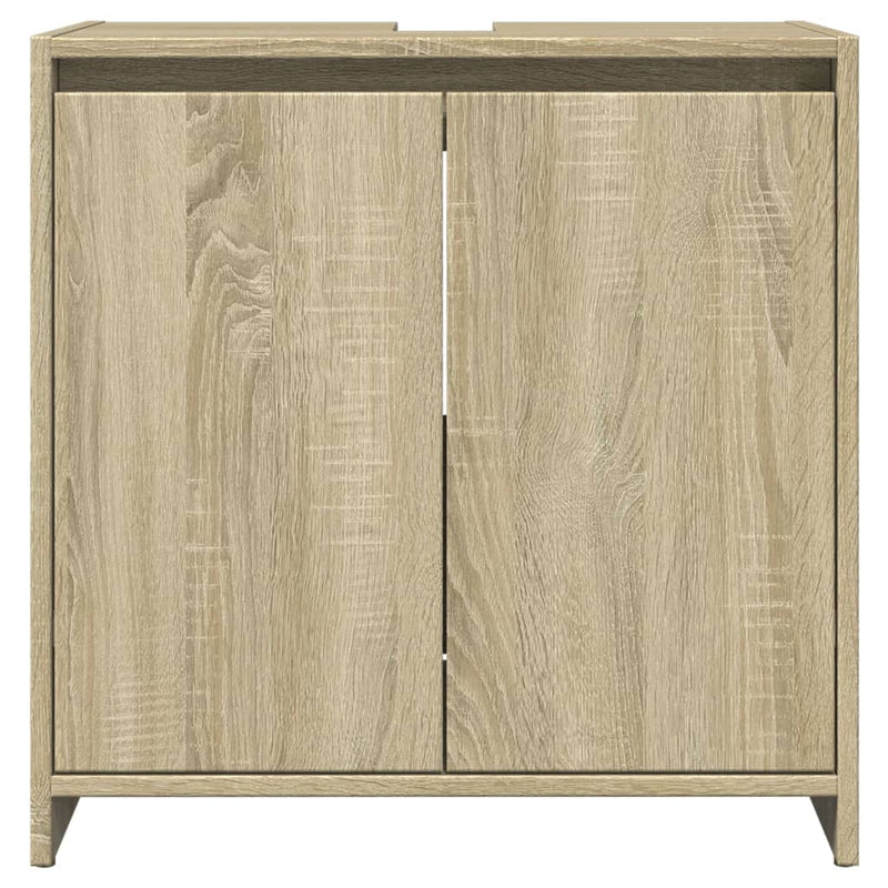 Waschbeckenunterschrank Sonoma-Eiche 60x33x60 cm Holzwerkstoff