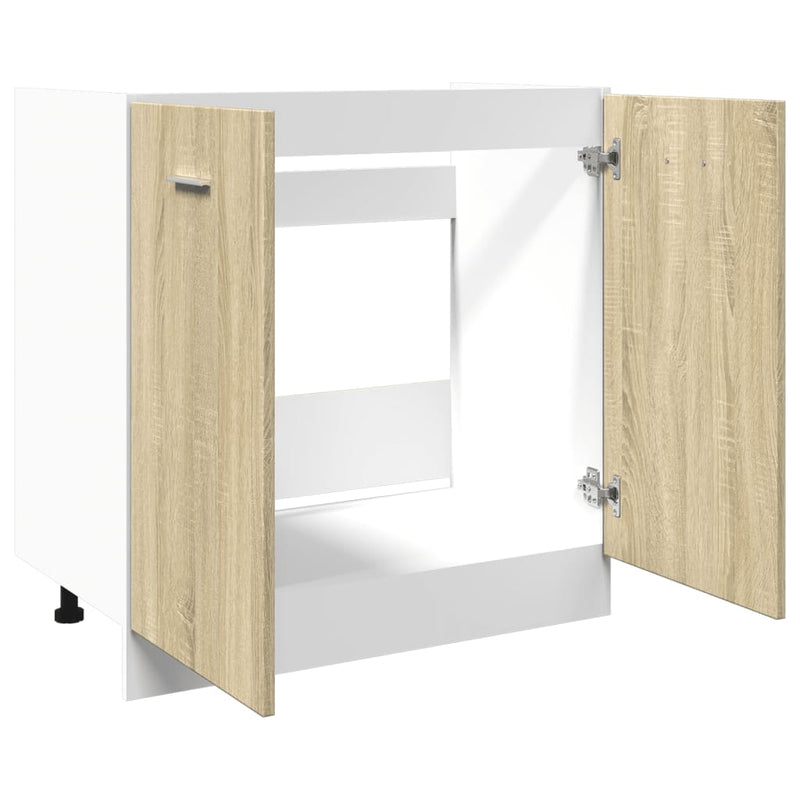 Unterschrank Sonoma-Eiche 80x46x81,5 cm Holzwerkstoff