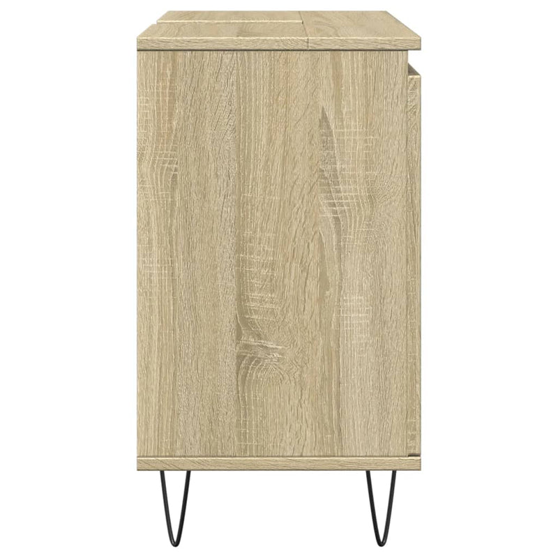 Badschrank Sonoma-Eiche 58x33x60 cm Holzwerkstoff