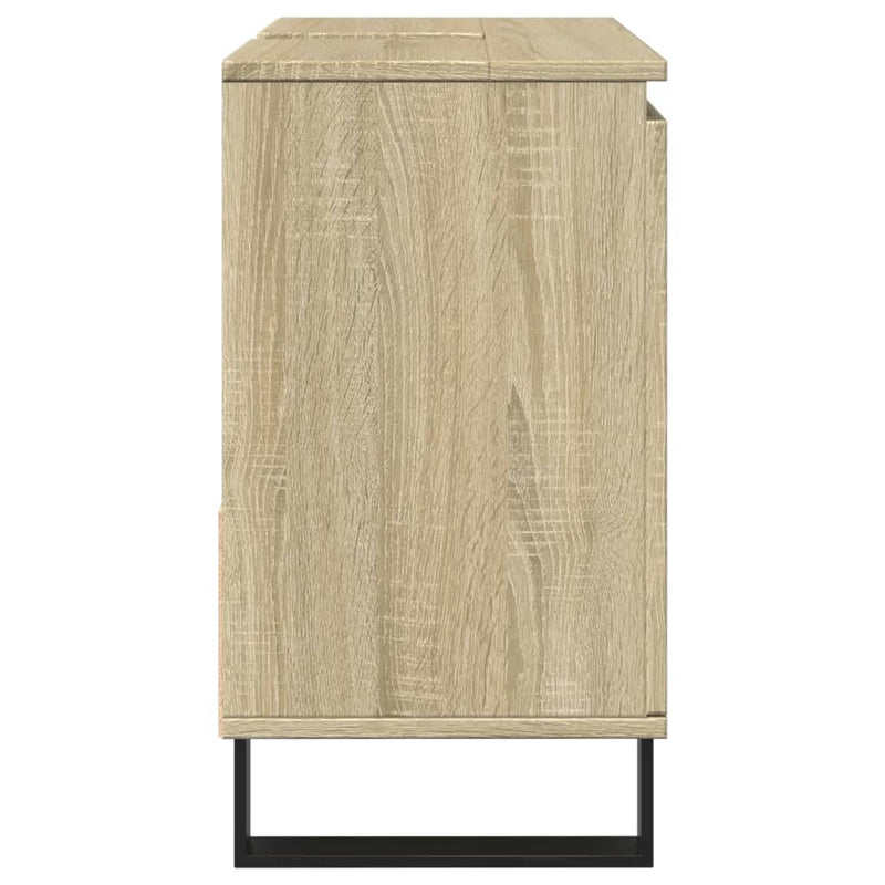 Badschrank Sonoma-Eiche 65x33x60 cm Holzwerkstoff