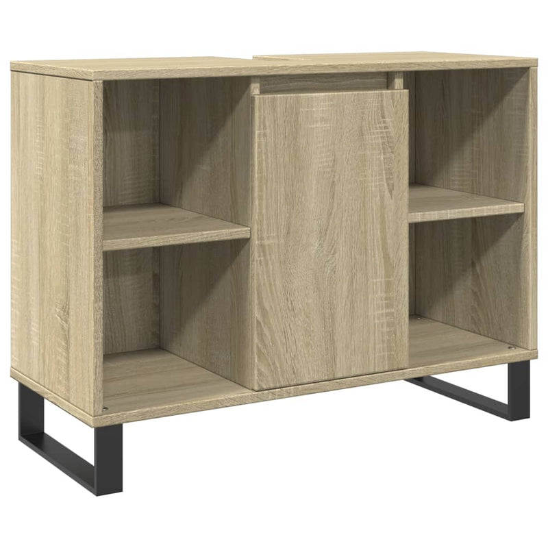 Badschrank Sonoma-Eiche 80x33x60 cm Holzwerkstoff