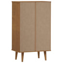 Schuhschrank Molde 59,5X35X103 Cm Massivholz Kiefer