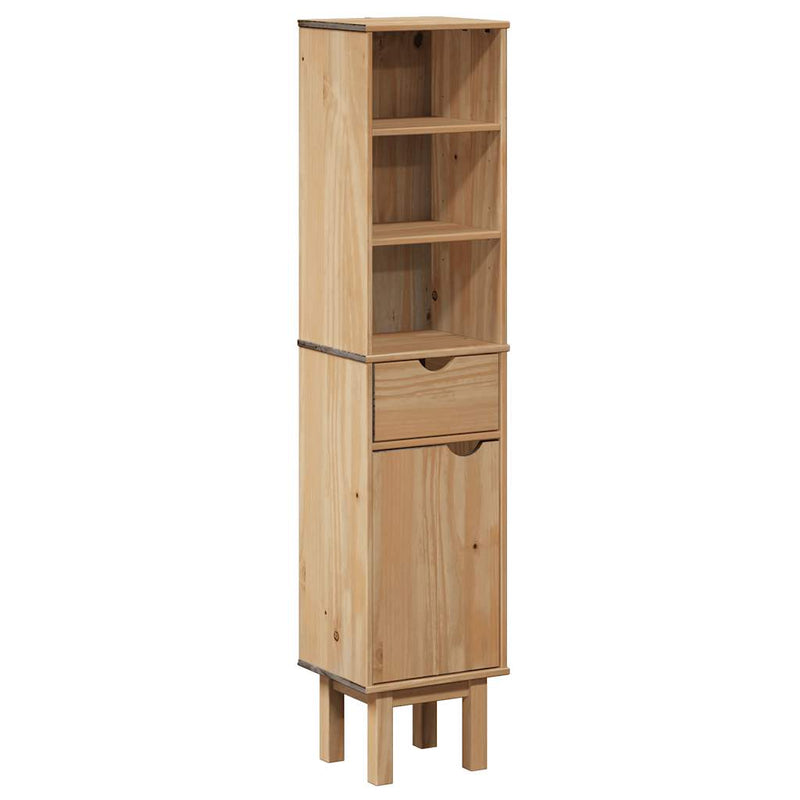 Badschrank OTTA 35x30x159 cm Massivholz Kiefer