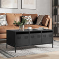 Couchtisch Senf 101,5X50X43,5 Cm Kaltgewalzter Stahl