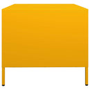 Couchtisch Senf 101,5X50X43,5 Cm Kaltgewalzter Stahl