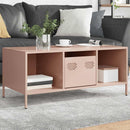 Couchtisch Oliv 101,5X50X43,5 Cm Kaltgewalzter Stahl