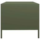 Couchtisch Oliv 101,5X50X43,5 Cm Kaltgewalzter Stahl