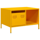 Couchtisch Senf 68,5X50X43,5 Cm Kaltgewalzter Stahl