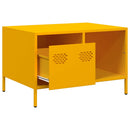 Couchtisch Senf 68,5X50X43,5 Cm Kaltgewalzter Stahl