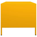 Couchtisch Senf 68,5X50X43,5 Cm Kaltgewalzter Stahl
