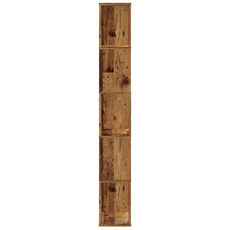 Bücherregal 5 Böden Altholz 45x23,5x162,5 cm Holzwerkstoff