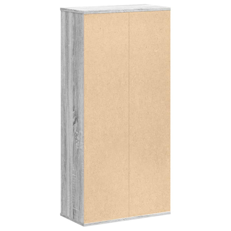 Bücherregal Grau Sonoma 50x25x105 cm Holzwerkstoff