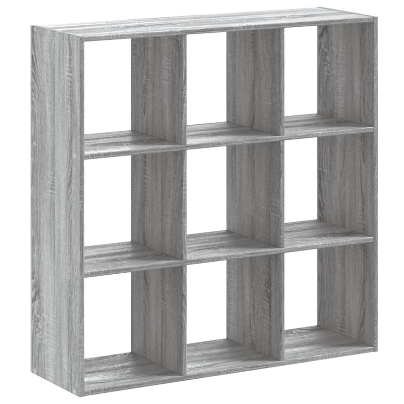 Bücherregal Grau Sonoma 102x32x102 cm Holzwerkstoff