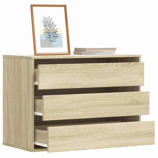 Kommode Sonoma-Eiche 80x41x58 cm Holzwerkstoff