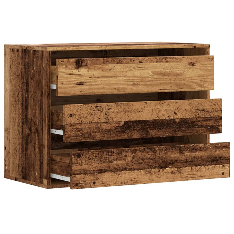 Kommode Altholz-Optik 80x41x58 cm Holzwerkstoff