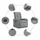 Relaxsessel Elektrisch Stoff Hellgrau