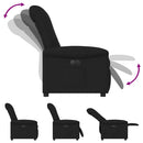 Relaxsessel Elektrisch Stoff Schwarz