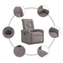 Relaxsessel Elektrisch Stoff Taupe