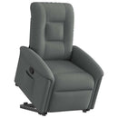 Relaxsessel Mit Aufstehhilfe Stoff Dunkelgrau