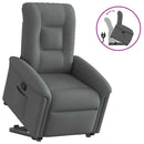 Relaxsessel Mit Aufstehhilfe Stoff Dunkelgrau