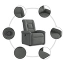 Relaxsessel Mit Aufstehhilfe Stoff Dunkelgrau