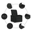 Relaxsessel Mit Aufstehhilfe Elektrisch Stoff Schwarz