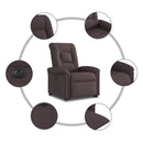 Relaxsessel Mit Aufstehhilfe Elektrisch Stoff Dunkelbraun