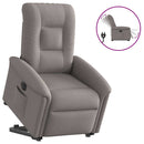 Relaxsessel Mit Aufstehhilfe Elektrisch Stoff Taupe