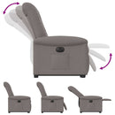 Relaxsessel Mit Aufstehhilfe Elektrisch Stoff Taupe