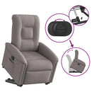 Relaxsessel Mit Aufstehhilfe Elektrisch Stoff Taupe