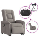 Relaxsessel Mit Aufstehhilfe Elektrisch Stoff Taupe