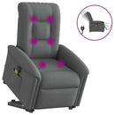 Relaxsessel Mit Aufstehhilfe Stoff Dunkelgrau