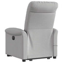 Massagesessel Mit Aufstehhilfe Elektrisch Stoff Wolkengrau
