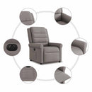 Relaxsessel Elektrisch Stoff Taupe