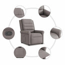 Relaxsessel Mit Aufstehhilfe Stoff Taupe